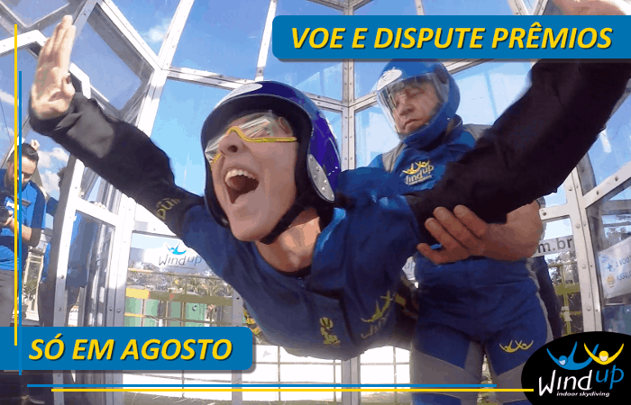 Nas Olimpíadas Voe e Dispute Prêmios no Paraquedismo Indoor